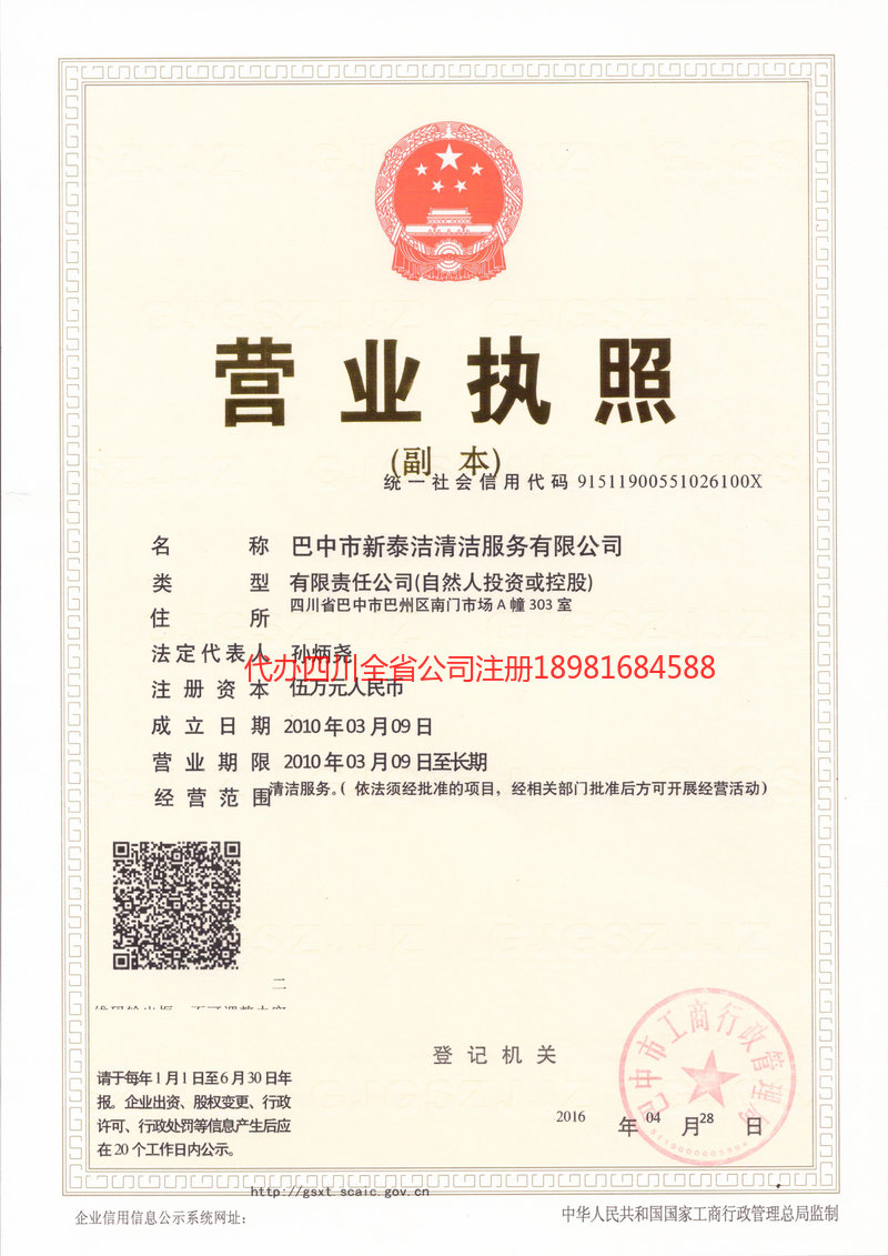 高州高州新泰洁清洁服务有限公司